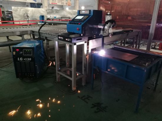 CNC ქარხანა მიწოდების პლაზმური და ფლეიმის მაგიდა ჭრის დანადგარი ლითონის ფირფიტაზე